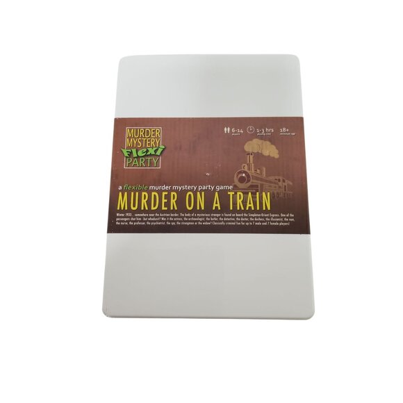 2017 D'Avekki Studios Murder Mystery Flexi Party "Murder On A Train" DVD Game - Picture 1 of 2